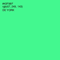 #43F98F - De York Color Image